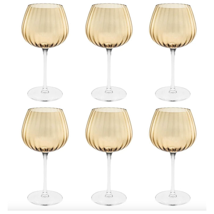Prismia Set 6 Calici Ambra