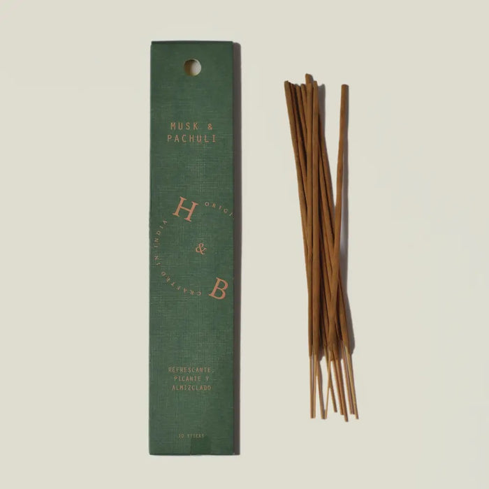 Muschio e Patchouli - Confezione 10 Stick Incenso