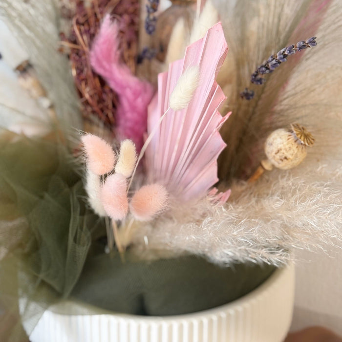 Atelier Alzata con Composizione Floreale