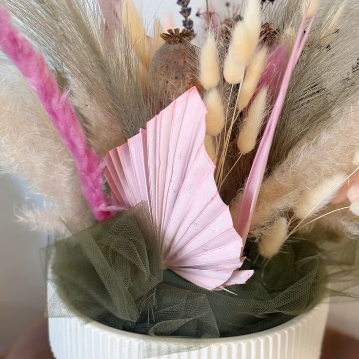 Atelier Alzata con Composizione Floreale