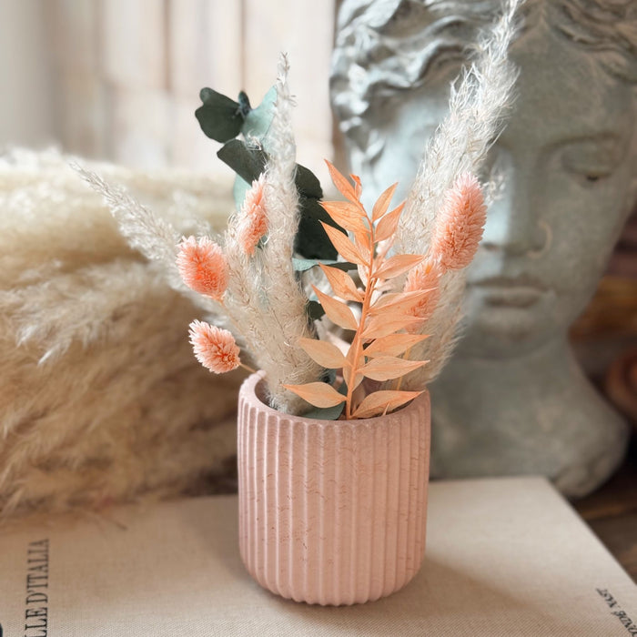 Bouquet Soft Peach - Composizione in Vasetto