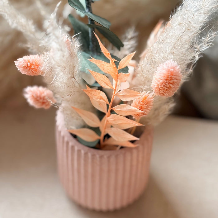 Bouquet Soft Peach - Composizione in Vasetto