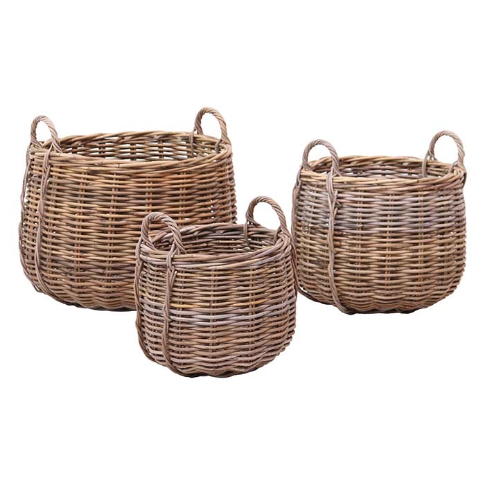 Cesto Club Rattan con Manici