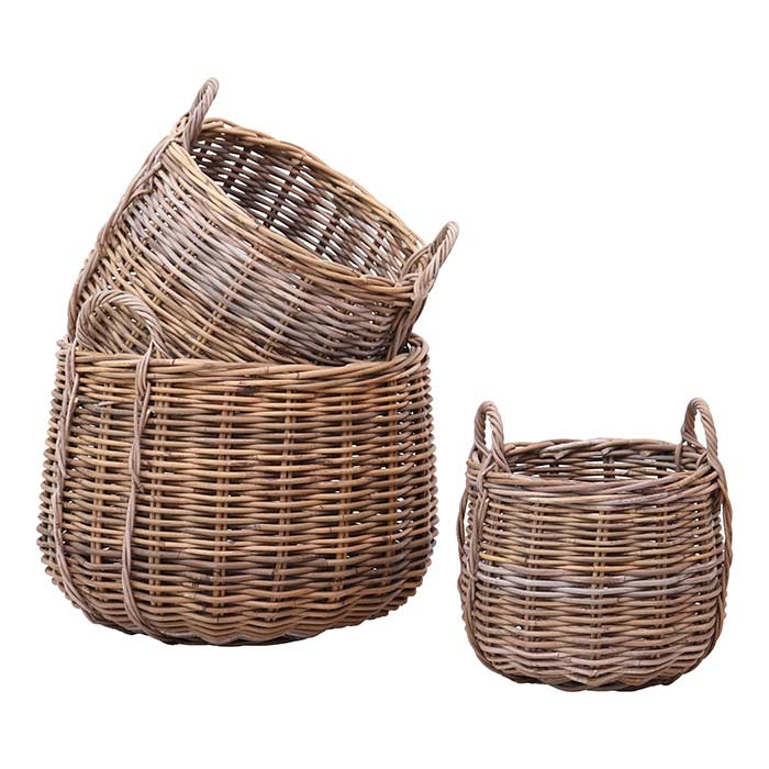 Cesto Club Rattan con Manici