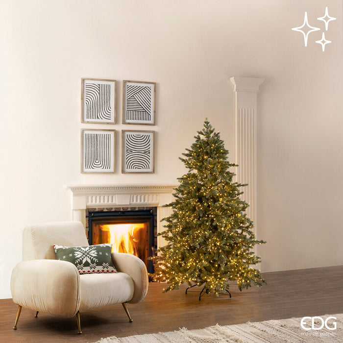 Albero Pino Argentato 3000 Mini Led - h180cm