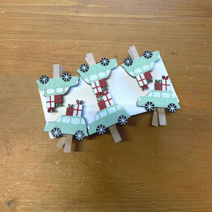 Set 6 Mollette Segnaposto -  Nuvole di Stoffa -  Segni Particolari.