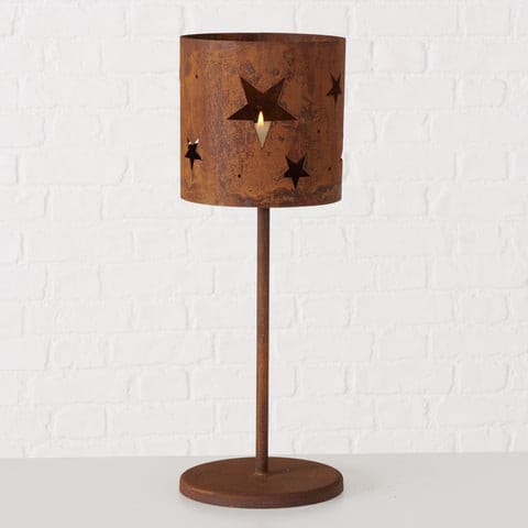 Portacandela Stelle Rust -  Boltze -  Segni Particolari.