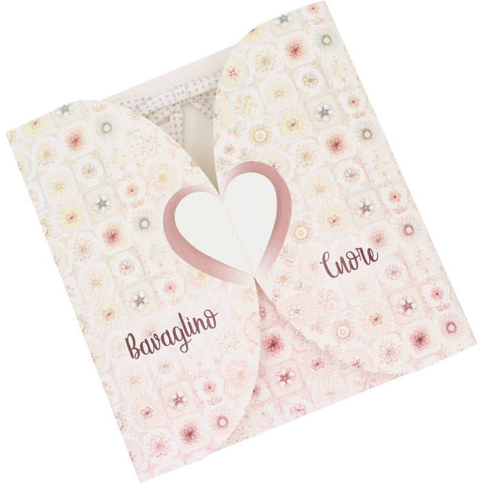 Bavaglino Cuore in Confezione Regalo -  Arcadia -  Segni Particolari.