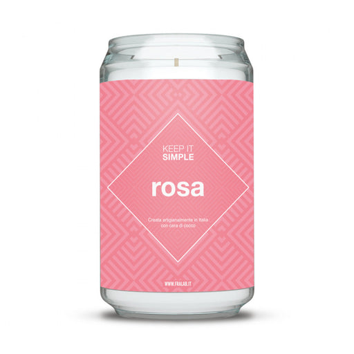 Rosa Keep It Simple Candela in Lattina -  Fralab -  Segni Particolari.