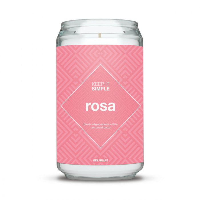 Rosa Keep It Simple Candela in Lattina -  Fralab -  Segni Particolari.