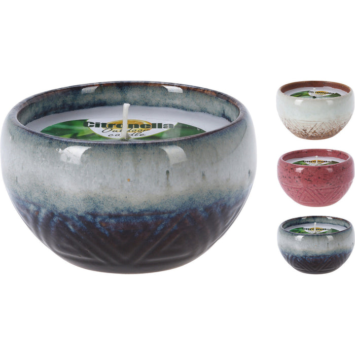 Candela Citronella con Vaso