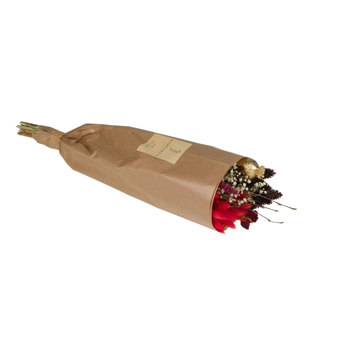 Mazzo Fiori Secchi Market Red