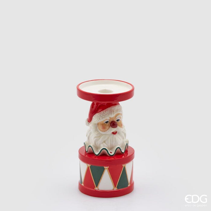 Portacandela Babbo Natale Clown