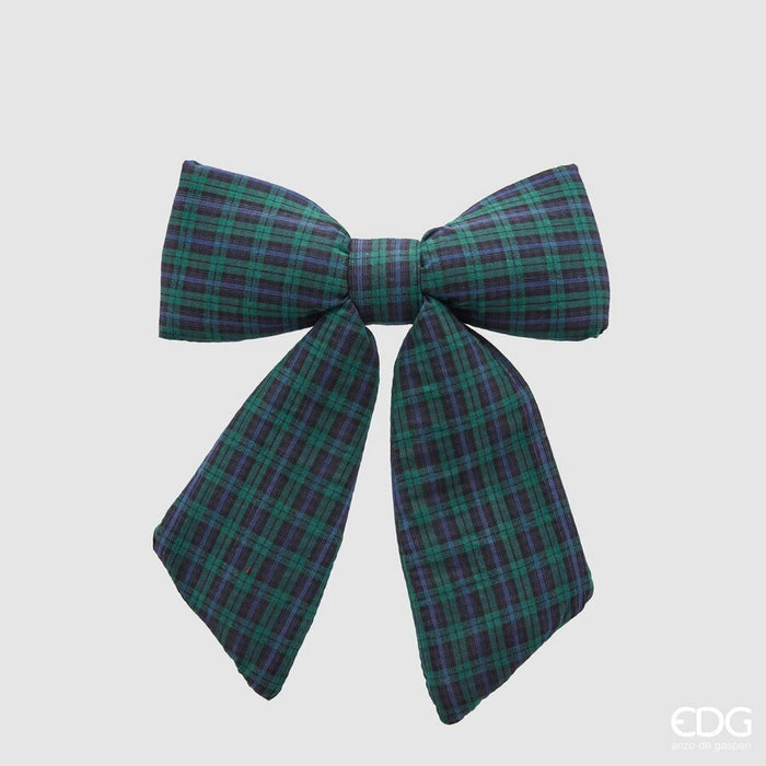 Fiocco Tartan Addobbo Decoro 22x26cm