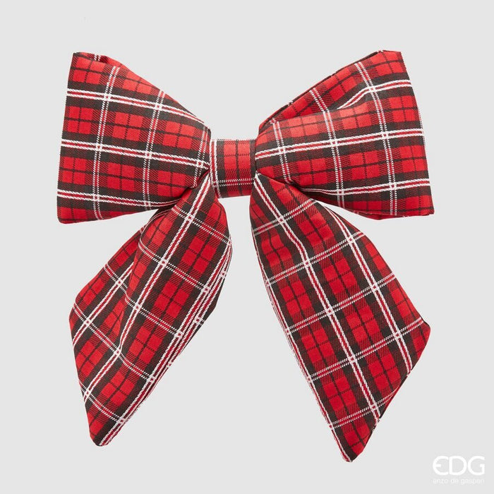 Fiocco Tartan Addobbo Decoro 28x30cm