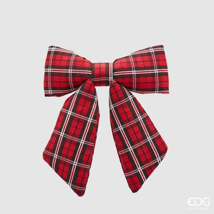 Fiocco Tartan Addobbo Decoro 22x26cm