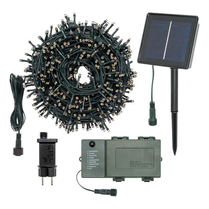 Catena Luci 500 Led 25m Luce Calda