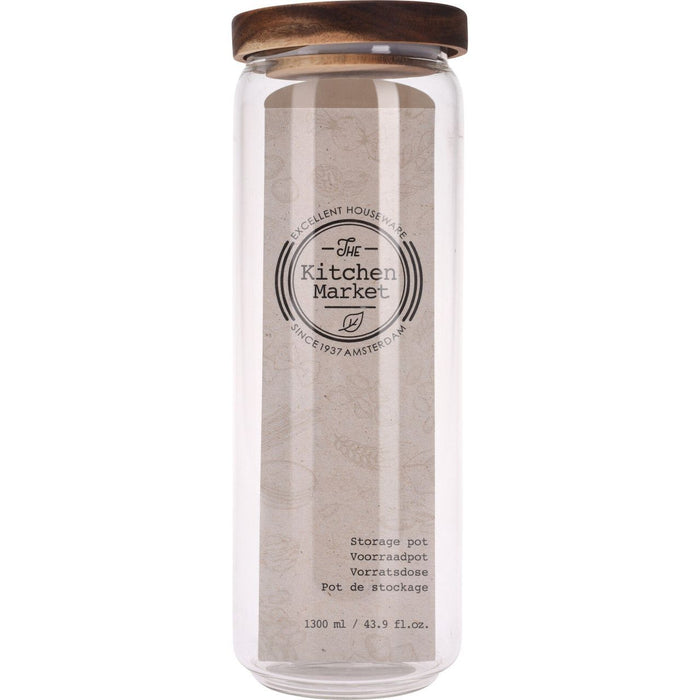 Barattolo Tappo Wood 1300ml