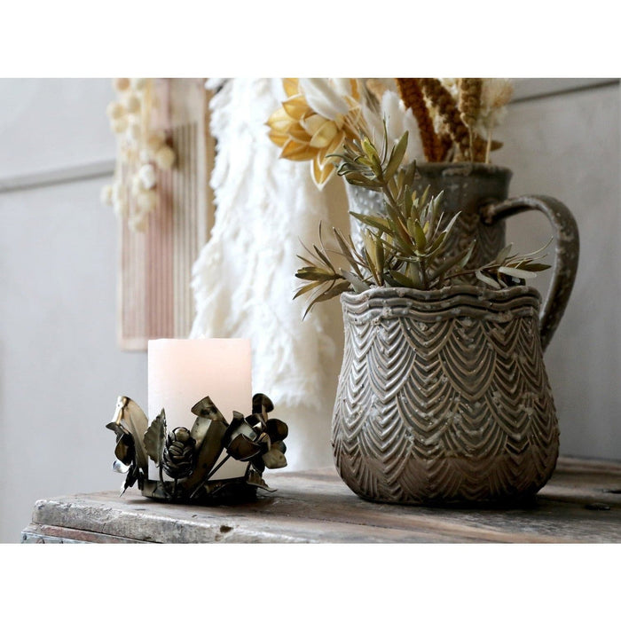 Portacandela Metal Roses -  Chic Antique -  Segni Particolari.