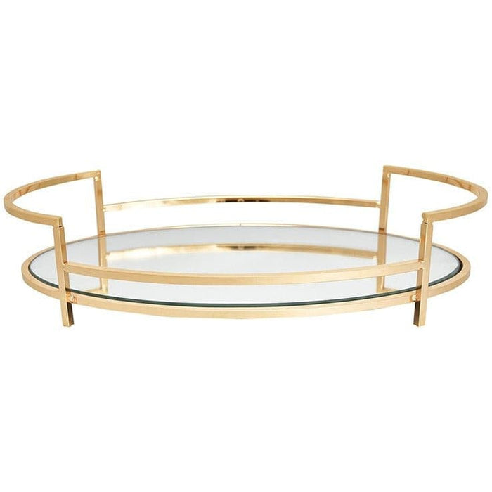 Vassoio Specchio Tondo Gold Large -  Greengate -  Segni Particolari.