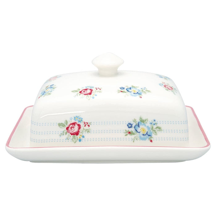 Henrietta White Scatola Porta Burro -  Greengate -  Segni Particolari.