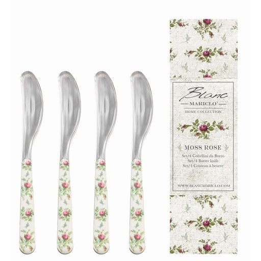 Moss Rose Set 4 Coltellini Burro -  Blanc Mariclò -  Segni Particolari.