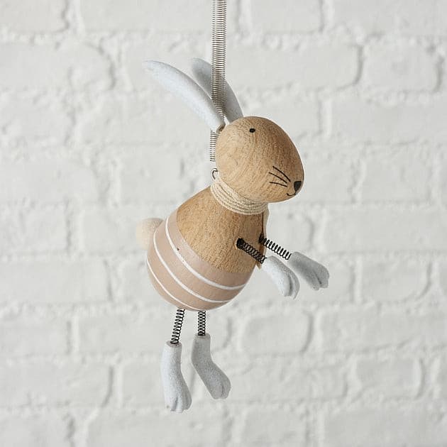 Coniglietto Decoro Pendente Molle -  Boltze -  Segni Particolari.