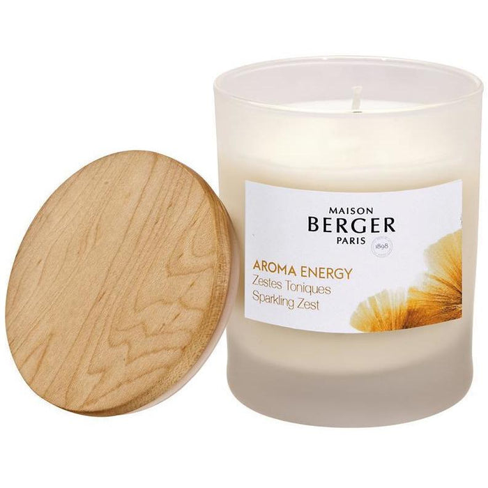 Aroma Energy Zestes Toniques Candela 180g Lampe Berger segni-particolari-home Candele Profumate