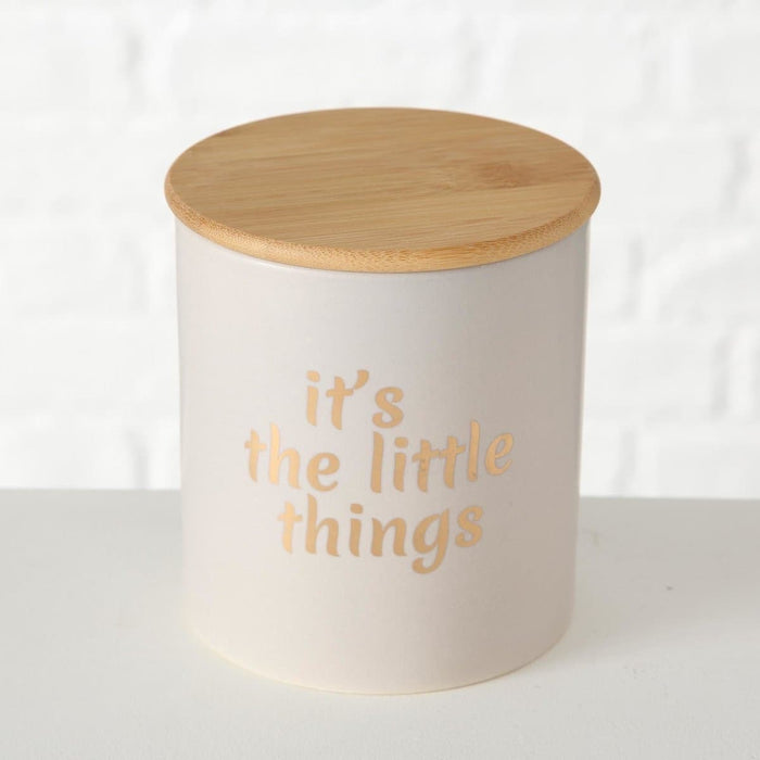 Barattolo Little Things Tappo Legno Boltze segni-particolari-home Barattoli.