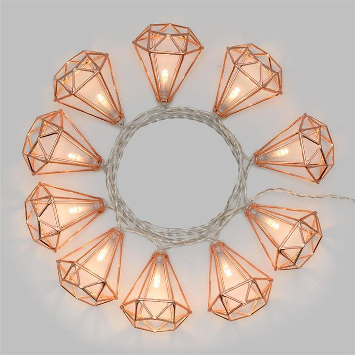 Catena Luci 10 LED Diamante Lotti Luci segni-particolari-home Luci di Natale