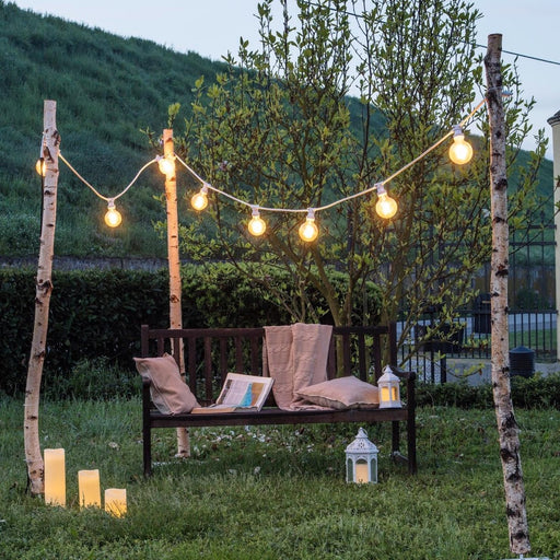 Catena Party Light 8 Portalampada Bianco + Cavo alimentazione (senza Lampadine) Lotti Luci segni-particolari-home Lampadari