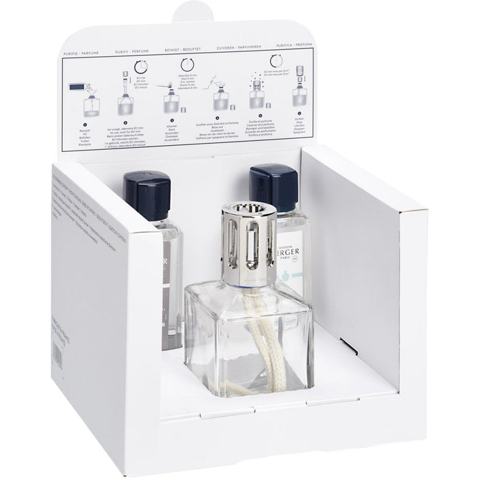 Cofanetto Lampe Berger Essentielle + 250ml Neutro/Vent d'Océan - Segni Particolari Home Lampe Berger