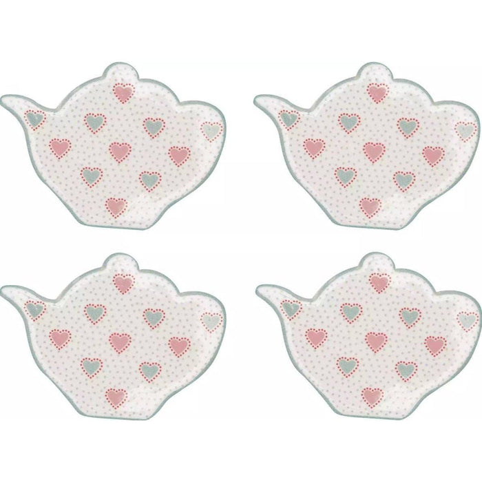Penny White Set 4 Calamite Teiera Greengate segni-particolari-home Decori Cucina