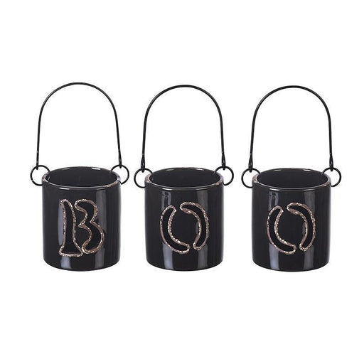 Set 3 Porta Tealight BOO Heaven Sends segni-particolari-home Halloween