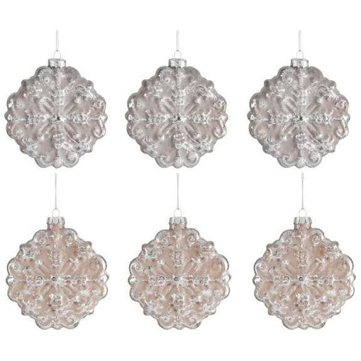 Set 6 Palle Addobbo Albero Velluto Jolipa segni-particolari-home Palline e addobbi natalizi