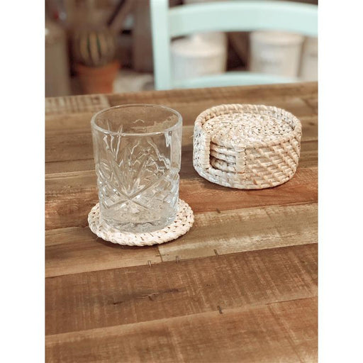 Set 6 Sottobicchieri Rattan Algarve Vacchetti segni-particolari-home Bicchieri