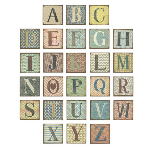 Set Calamite Lettere Alfabeto + Pannello Magnetico Heaven Sends segni-particolari-home Lettere Arredo