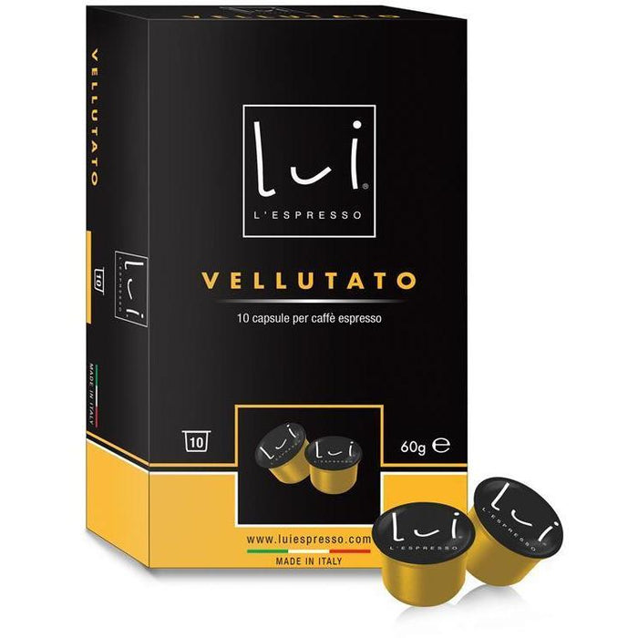 Vellutato - Confezione 10 Capsule Caffè Lui Espresso segni-particolari-home Capsule